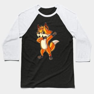 Fox dabbing  ,cute fox, fox lover Baseball T-Shirt